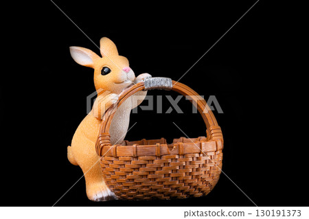 wicker rattan basket 130191373