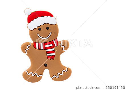 gingerbread christmas man isolated gingerbread christmas man isolated 130191430