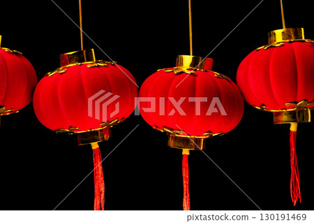 chinese new year lanterns isolated 130191469