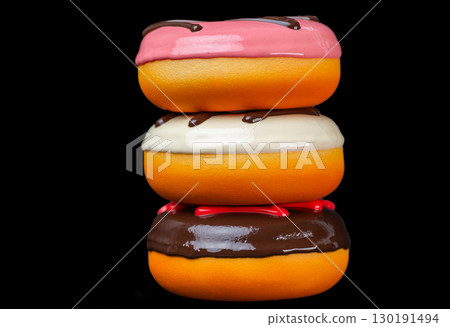 glazed donuts isolated glazed donuts isolated 130191494