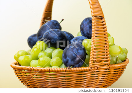 grapes and plums 130191504