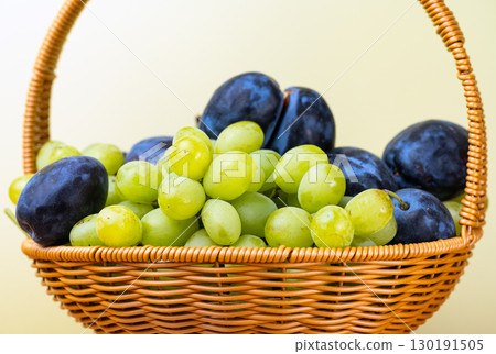 grapes and plums grapes and plums 130191505