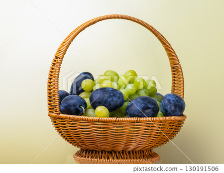 grapes and plums grapes and plums 130191506