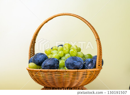 grapes and plums 130191507