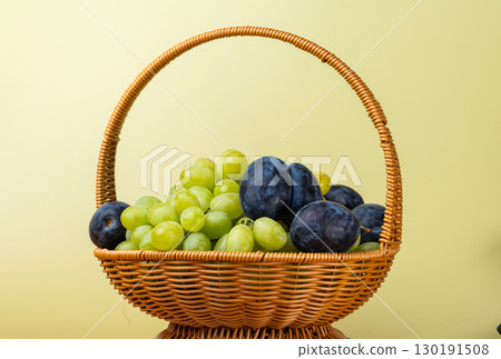 grapes and plums grapes and plums 130191508