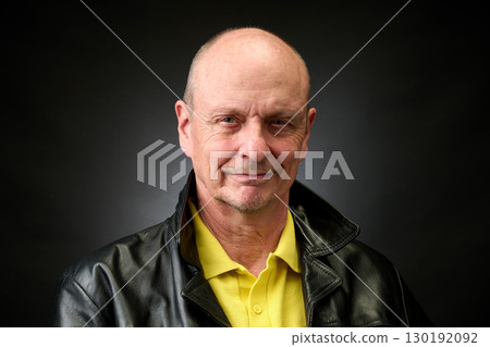 Portrait of a senior man in a vintage Harcourt style lighting Portrait of a senior man in a vintage Harcourt style lighting 130192092