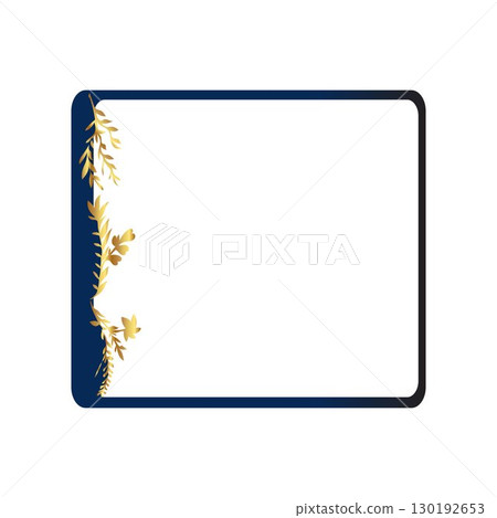 luxury and gold portrait certificate border for graduation or achievement vector 130192653