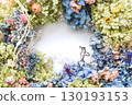 Dried flower wreath 130193153