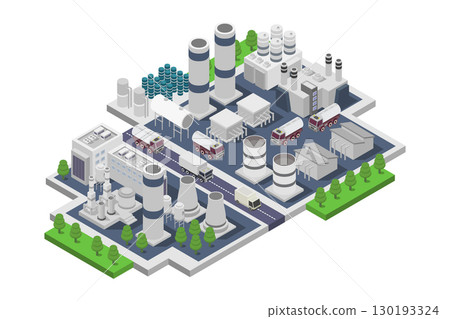 Isometric factory Isometric factory 130193324