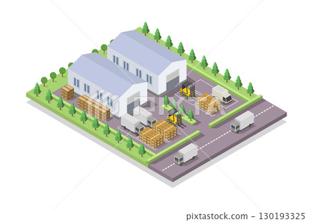Isometric factory Isometric factory 130193325