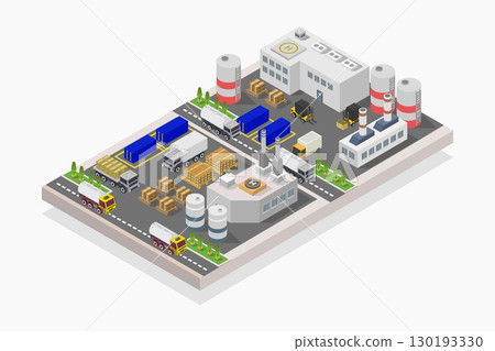 Isometric factory Isometric factory 130193330