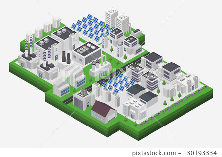 Isometric factory 130193334