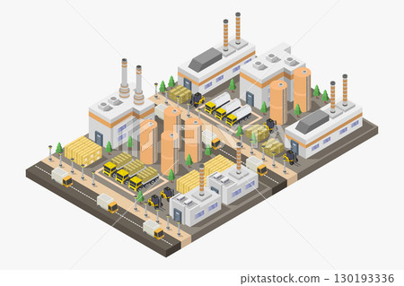 Isometric factory 130193336