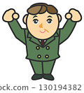 Illustration of a hard-working manager 130194382