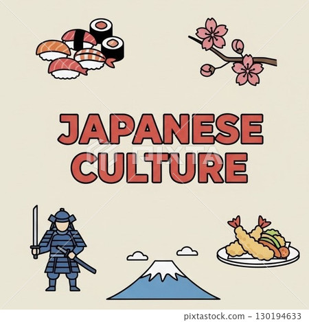 象徵日本文化的標誌 130194633
