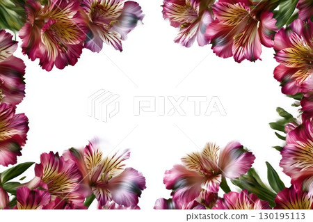 Flowers at the edges of this picture 130195113