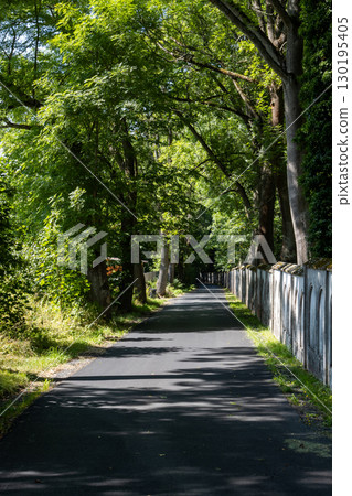 Garden around castle Sturzna, Czech republic 130195405