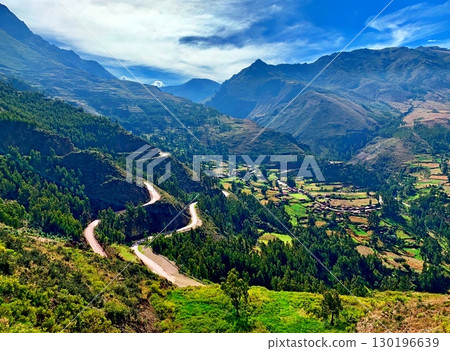 Road to Sacred valley Urubamba in Peru. Road to Sacred valley Urubamba in Peru. 130196639