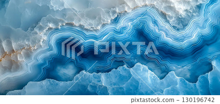 Blue Layered Onyx 130196742