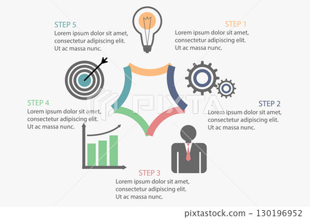 Business infographic template. 130196952