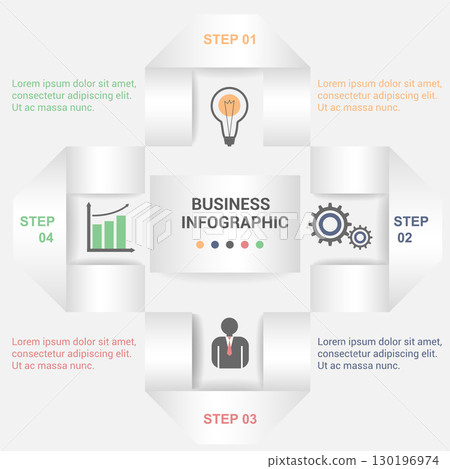 Business infographic template. 130196974