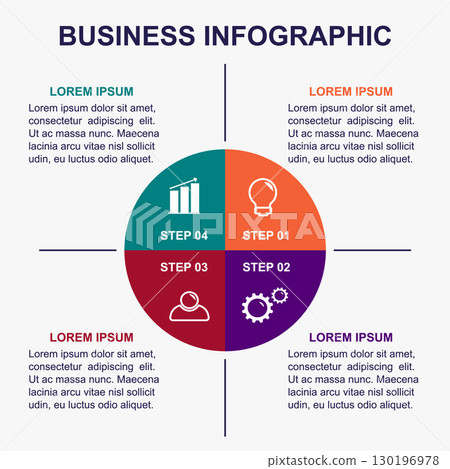 Business infographic template. Business infographic template. 130196978