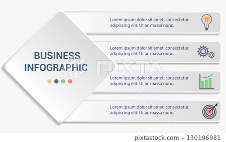 Business infographic template. 130196981
