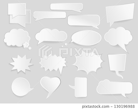 Infographic design with communication clouds. 130196988