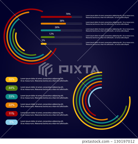 Business infographic template. 130197012