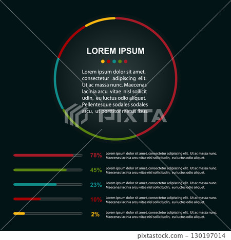 Business infographic template. 130197014