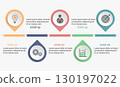 Business infographic template. 130197022