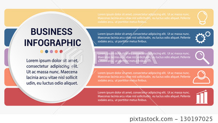 Business infographic template. 130197025