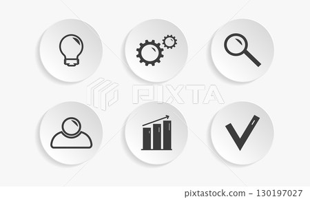 Business icons for infographic. 130197027