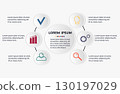 Business infographic template. 130197029