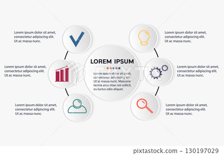 Business infographic template. 130197029