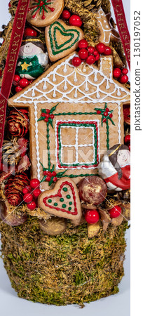 Christmas tree table cones mini decoration for new year 130197052