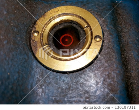 Detailed View of a Compression Head Housing Showcasing Intricate Design and Functionality 130197311