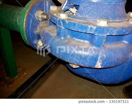 Heating System Circulation Pump Housing Installed in Mechanical Room for Efficient Fluid Transport Heating System Circulation Pump Housing Installed in Mechanical Room for Efficient Fluid Transport 130197321