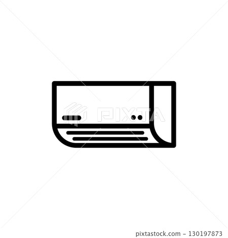 Simple air conditioner icon Simple air conditioner icon 130197873