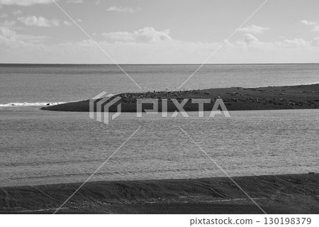 Caleta Valdes nature reserve landscape, in Peninsula Valdes, Unesco World Heritage Site, Patagonia Argentina 130198379