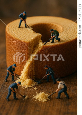 Dwarfs digging for Baumkuchen Dwarfs digging for Baumkuchen 130198745
