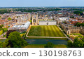 Aerial view of Cambridge University, showcasing historic architecture and the River Cam 130198763
