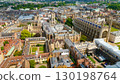 Aerial view of Cambridge University colleges and King's College Chapel in Cambridge, UK 130198764