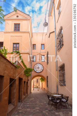 Clock Yard with a Tower in Lviv, Ukraine 130198792