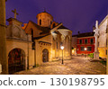 Armenian Cathedral at night in Lviv, Ukraine 130198795
