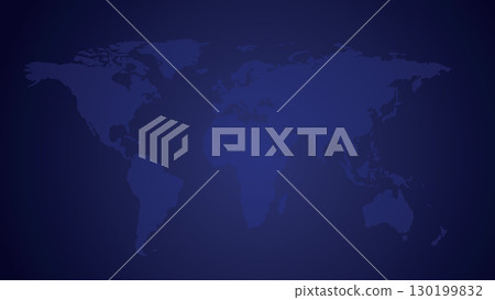 Blue world map 3D gradient background.Global business and technology vector illustration. Blue world map 3D gradient background.Global business and technology vector illustration. 130199832