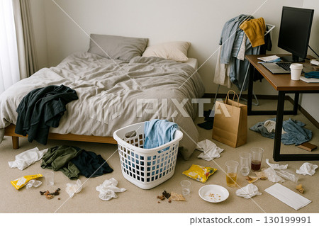 The real life of a messy room 130199991