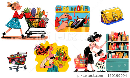 購物 親子素材集 130199994
