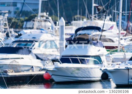 A view of Atami's boat yard lined with privately owned cruisers A view of Atami's boat yard lined with privately owned cruisers 130200106