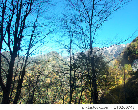 Sunlit mountains 130200745